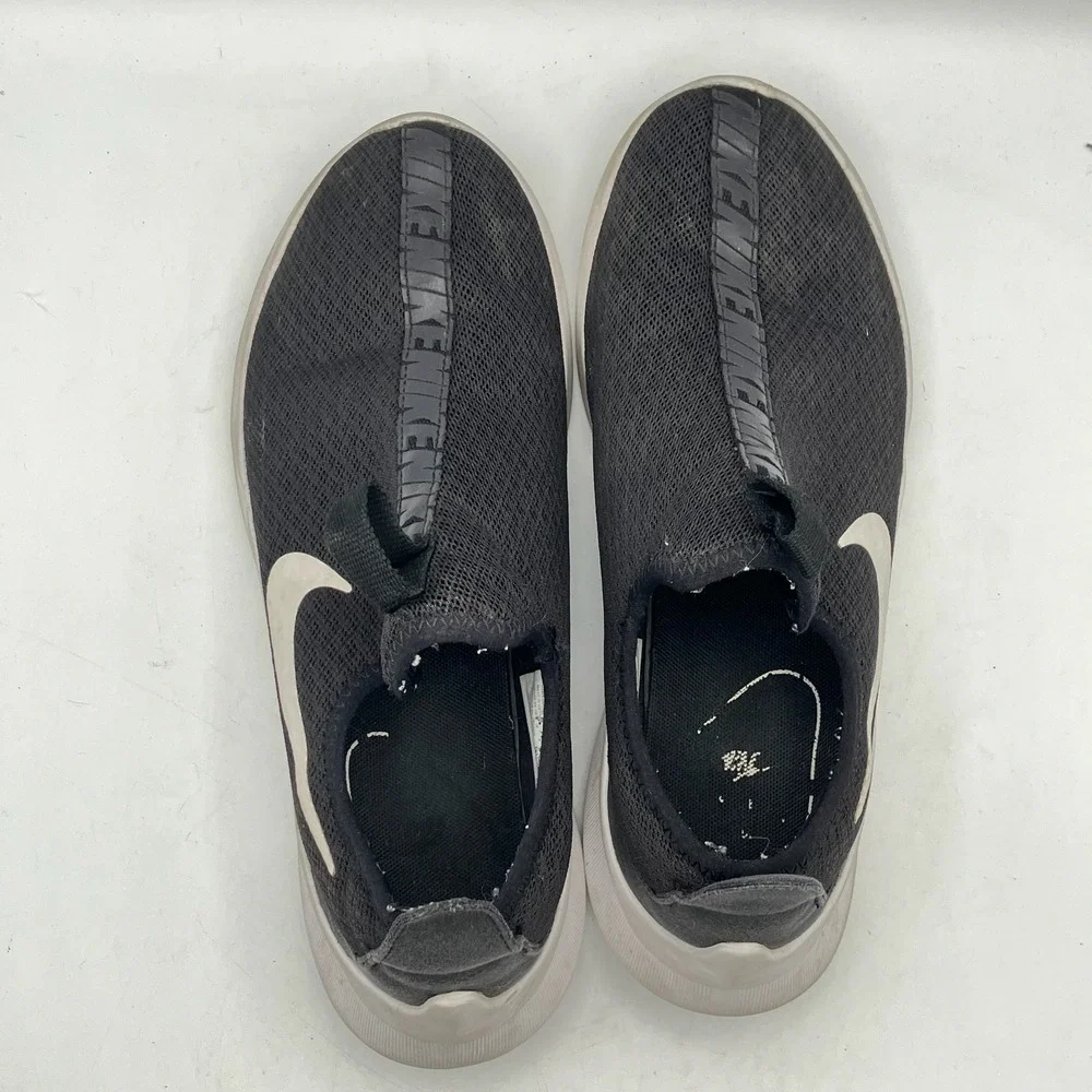 Nike Flex Advance Black White Slip On Sneakers Shoes AQ2234-001 Size US‎ 8